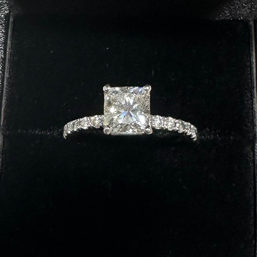 14 K White Gold Diamond Ring Ctw 15 WGia 14 K White Gold Diamond Ring Ctw 15 WGia